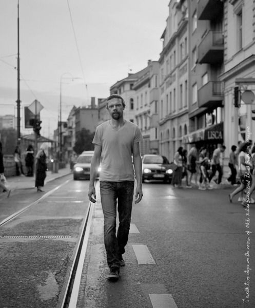 I take two steps on the corner of Obala Kulina bana & Zelenih beretki in Sarajevo